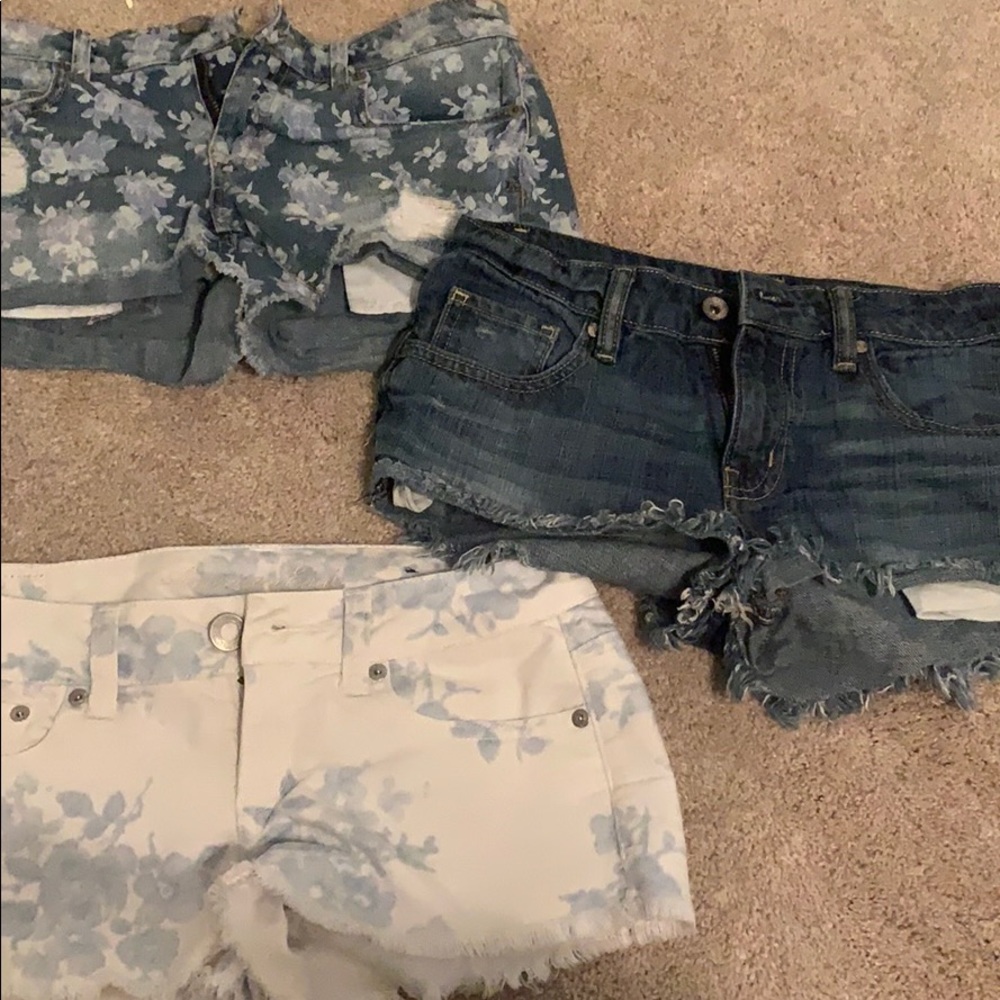 bundle of denim shorts